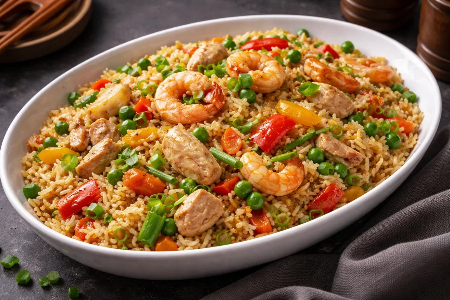 Basmati Mixed Fried Rice (Indo-Chinese Style)